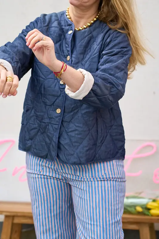 Chaqueta tejana acolchada