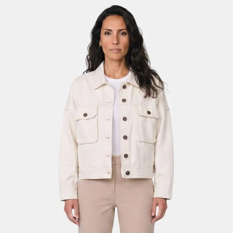 Chaqueta vaquera corta premium para mujer