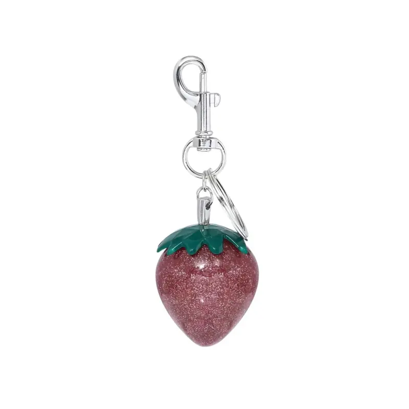 CHARM SILVER STRAWBERRY