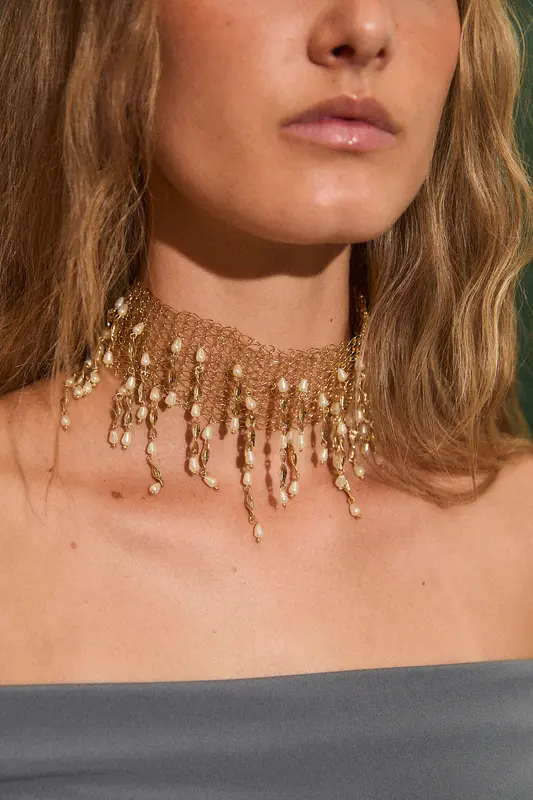 CHOKER LLUVIA MERMAID ORO