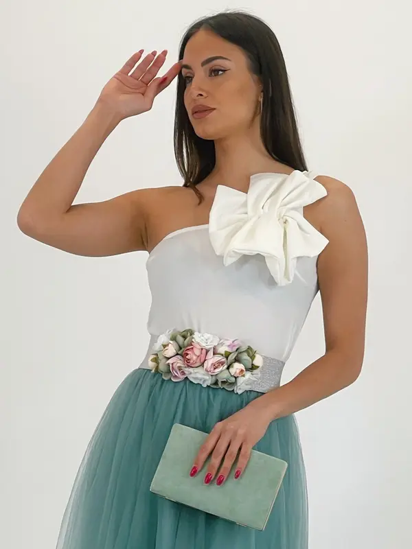 Cinturón floral goma