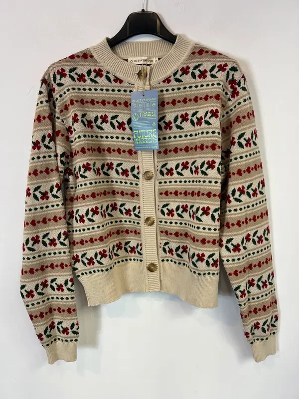 CLOTSY BRAND. Cárdigan beige colores. T S
