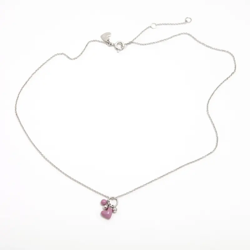 COLGANTE CORAZON ROSA