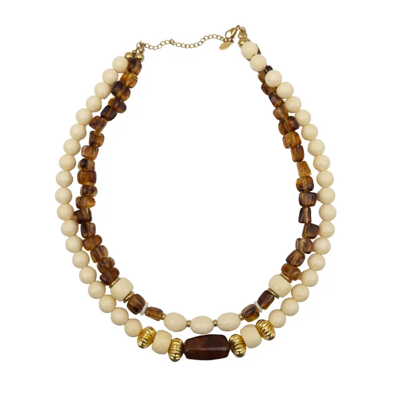Collar Ámbar y Beige