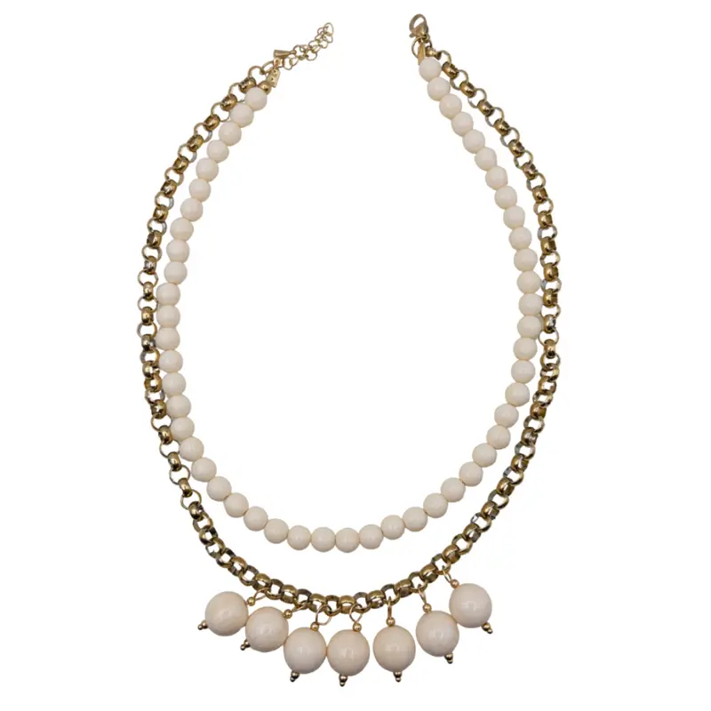 Collar Cadena Beige