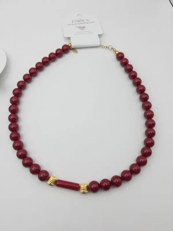 Collar Chari rojo