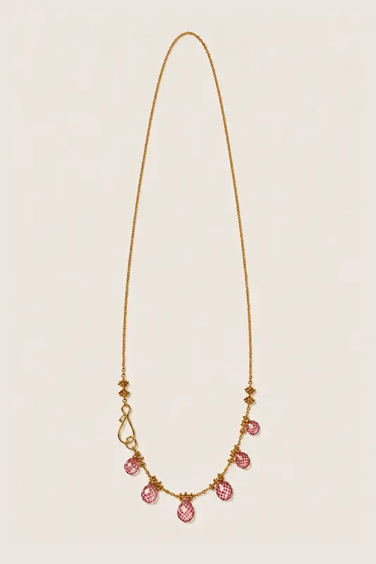 Collar Con Colgante En Forma De Lágrima