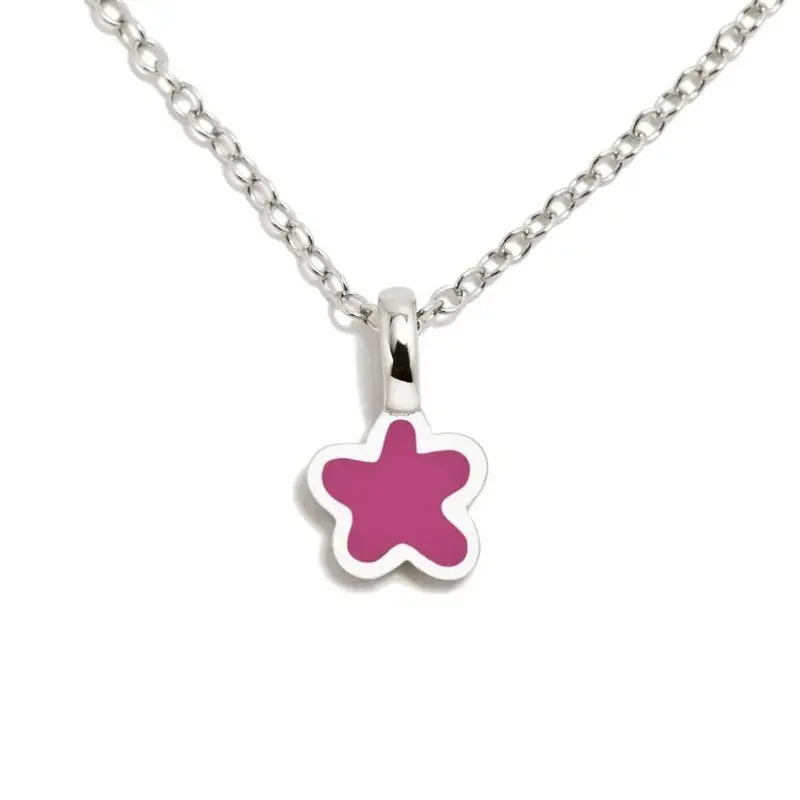 COLLAR FLOR FUCSIA