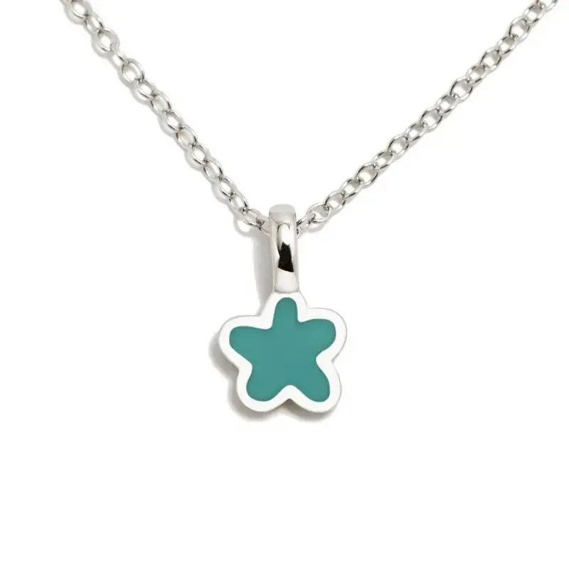 COLLAR FLOR TURQUESA