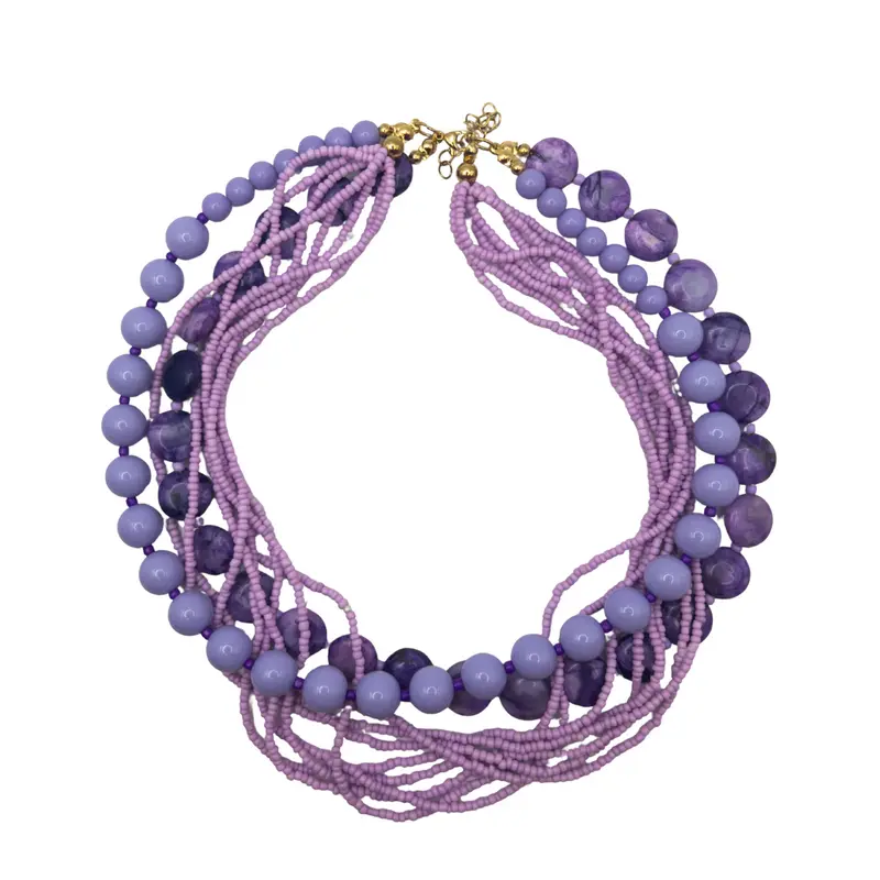 Collar maxi malva