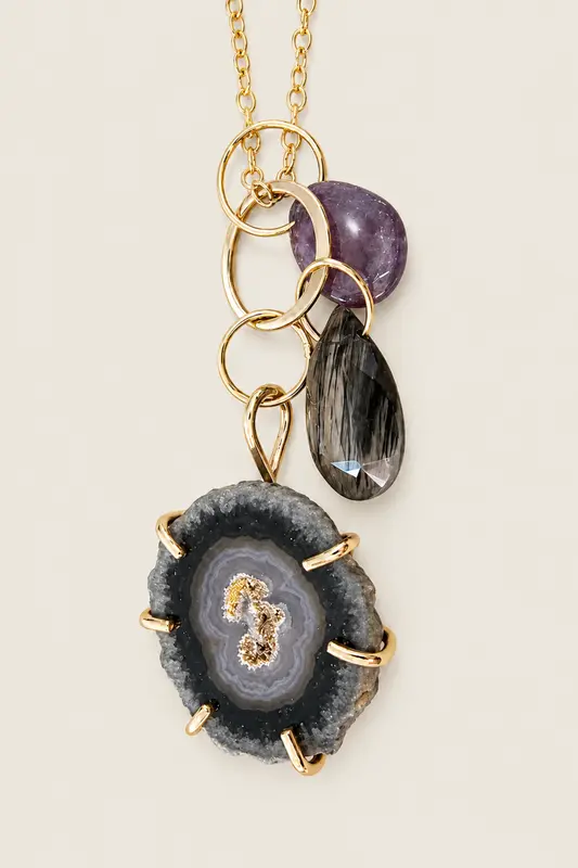 Collar Oro Pierdras