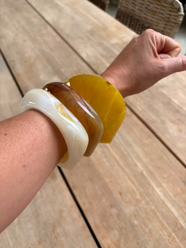 Conjunto pulseras tonos tierra