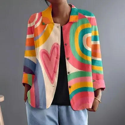 Constanza | Painted Arc Multicolour Blouse