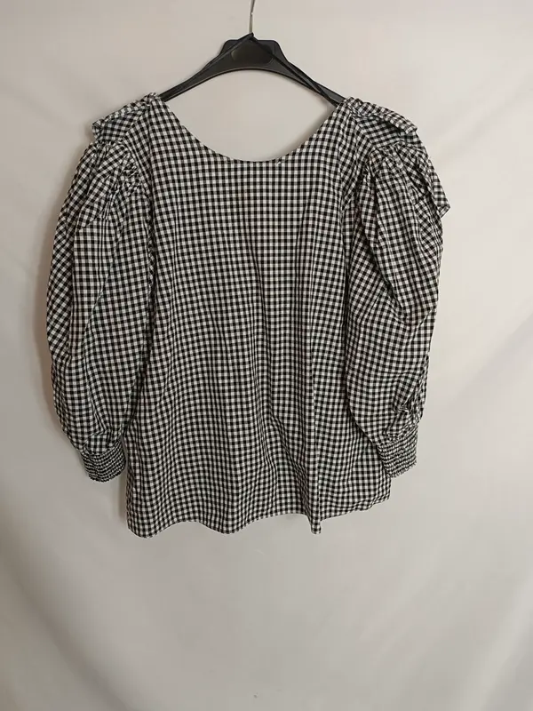 COOSY. Blusa cuadros vichy T.s