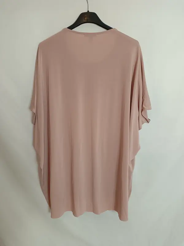 COS. Camisa rosa doble textura T.s