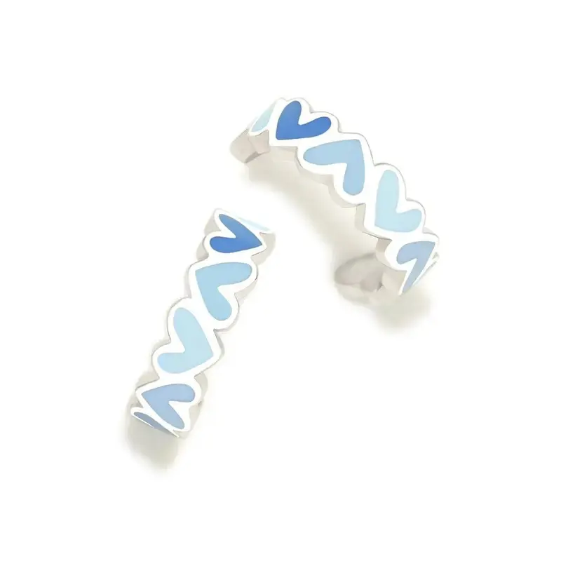 CRIOLLAS DEGRADEE AZULES CORAZONES