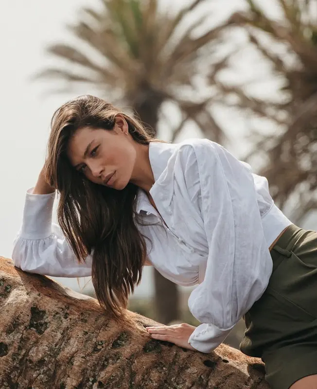 Crop top mangas abullonadas Imiloa