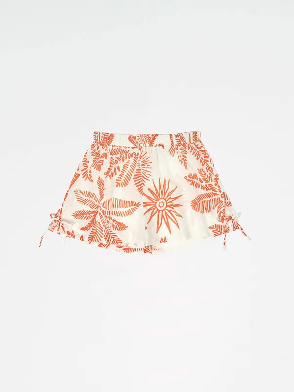 Cyrus Palm-Printed Shorts