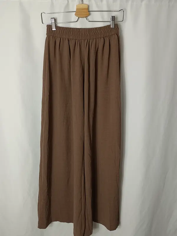 DAZY. Pantalón ancho marrón T.m