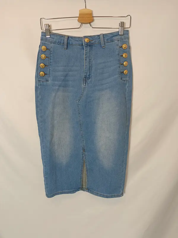 DENIM LIFE. Falda denim botones T.m