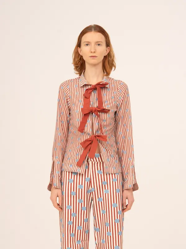 Doll Red Striped Shirt