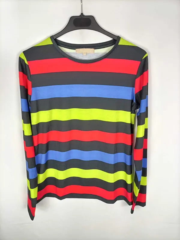 DOLORES PROMESAS.Camiseta rayas T.s