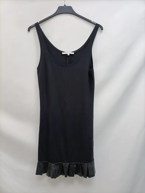 EASY WEAR.Vestido detalle polipiel T.36