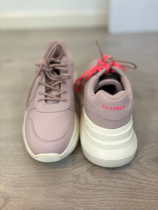 ECOALF. Zapatilla malva cordones. T 41