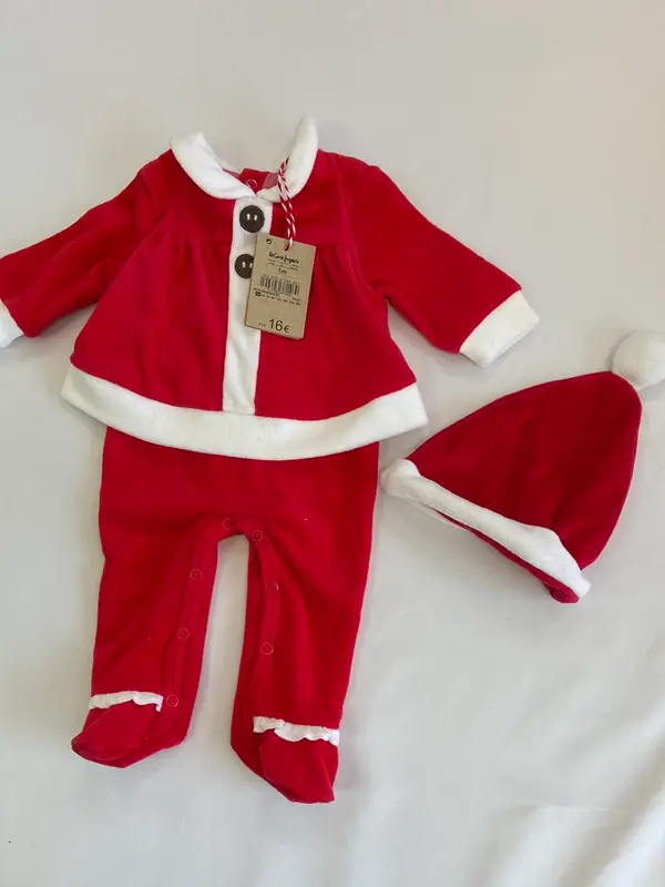 EL CORTE INGLÉS . Body papa noel T.1  mes