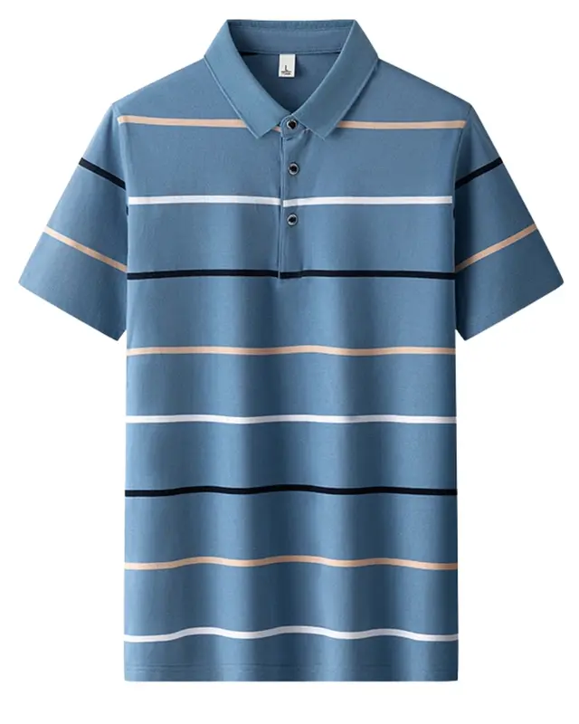 Emilio™ - Elegante Polo de Rayas