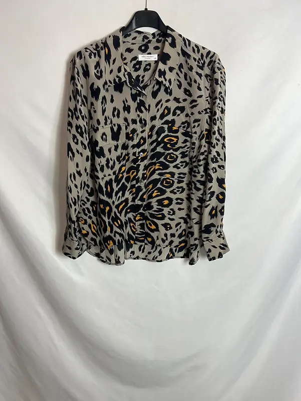 EQUIPMENT. Blusa seda animal print. T L