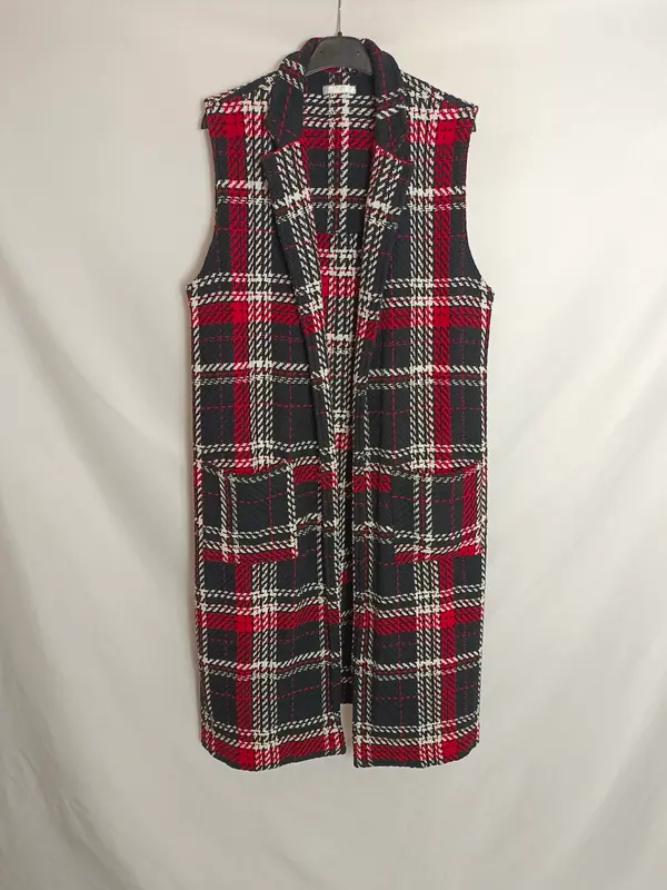 ERIC&CHIC. Chaleco largo tweed T.u(s/m)