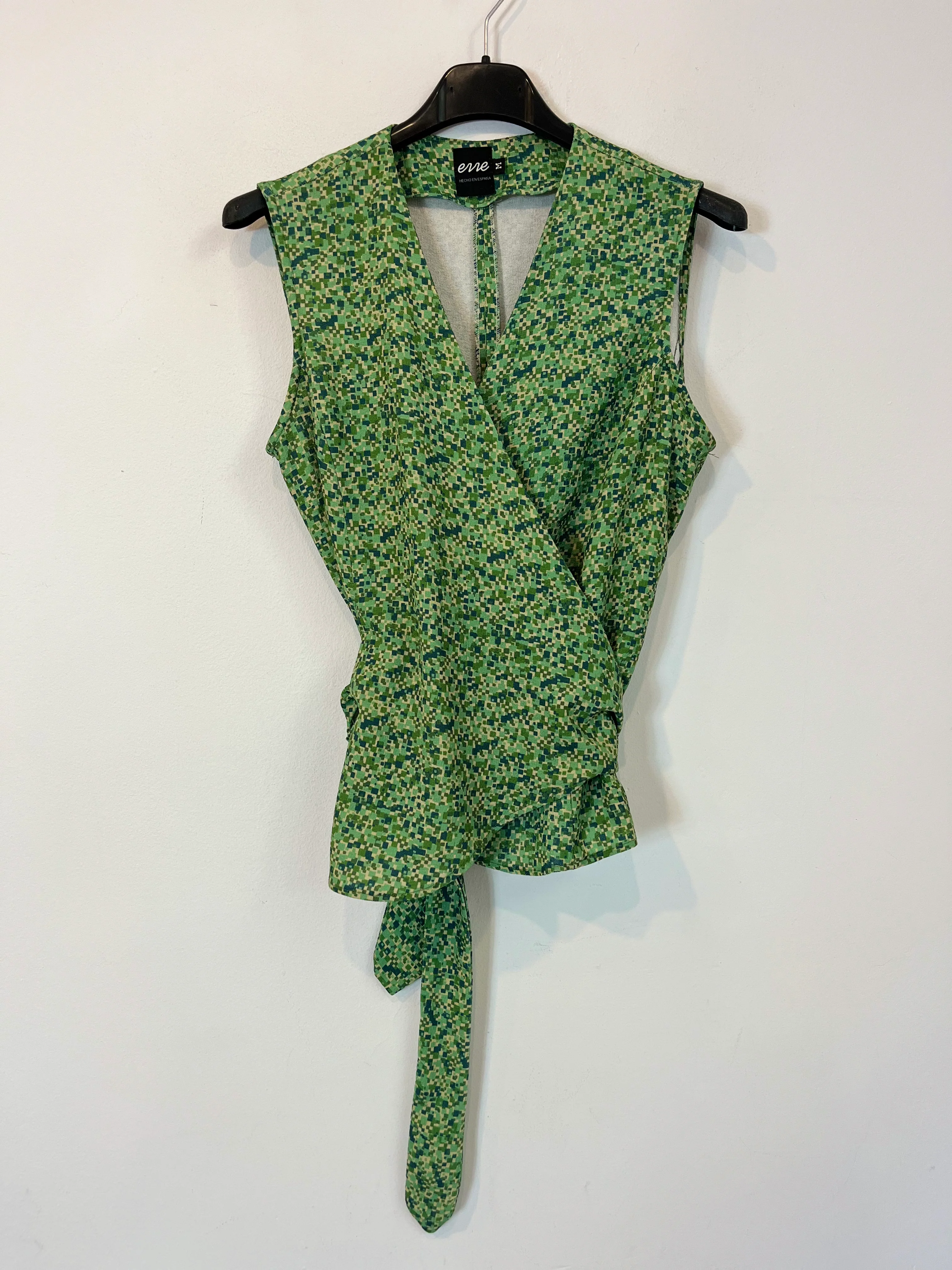 ERRE. Top verde cruzado. T M