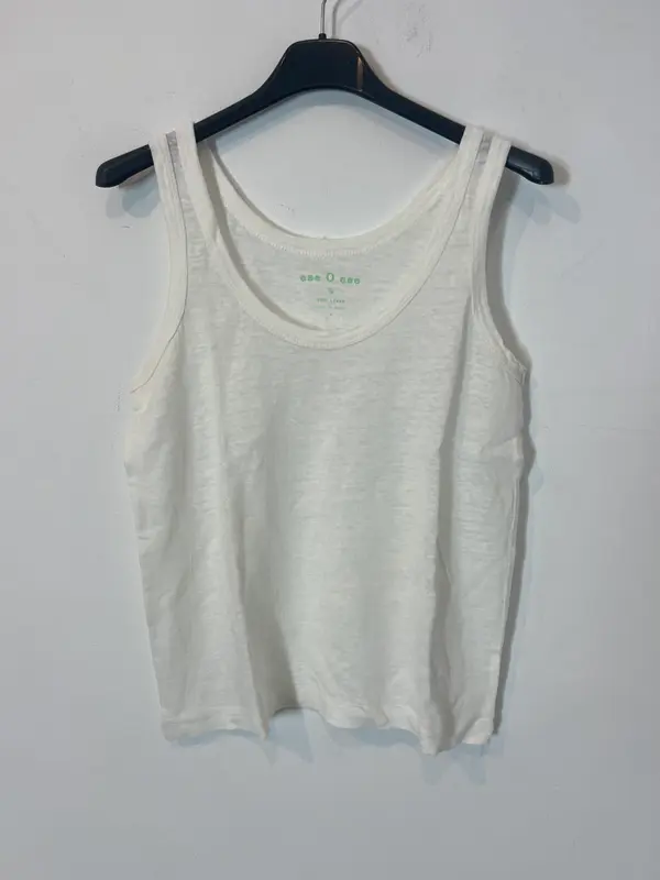 ESE O ESE. Camiseta blanca lino T.s