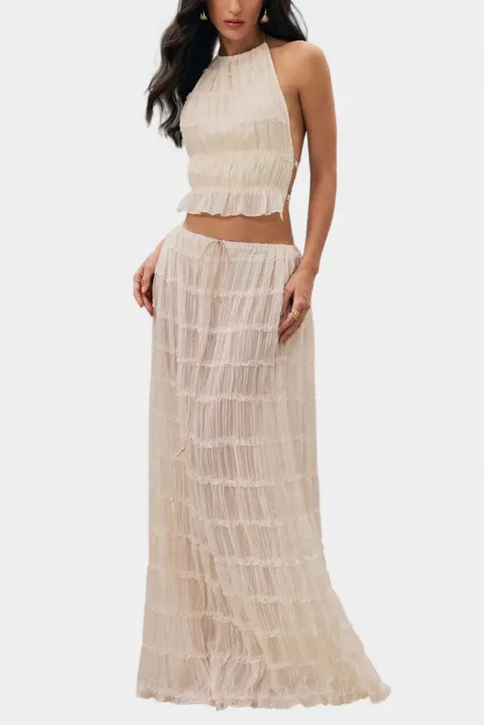 Esther - Conjunto Top Plisado