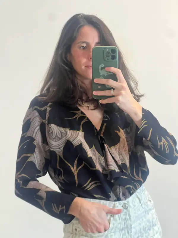 ETRO. Blusa seda estampada