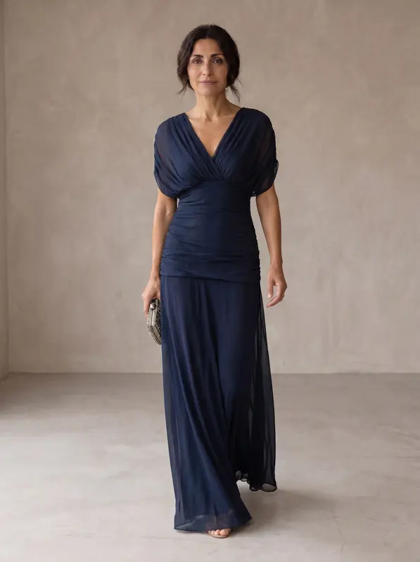 Eva™ | Vestido Azul Elegante