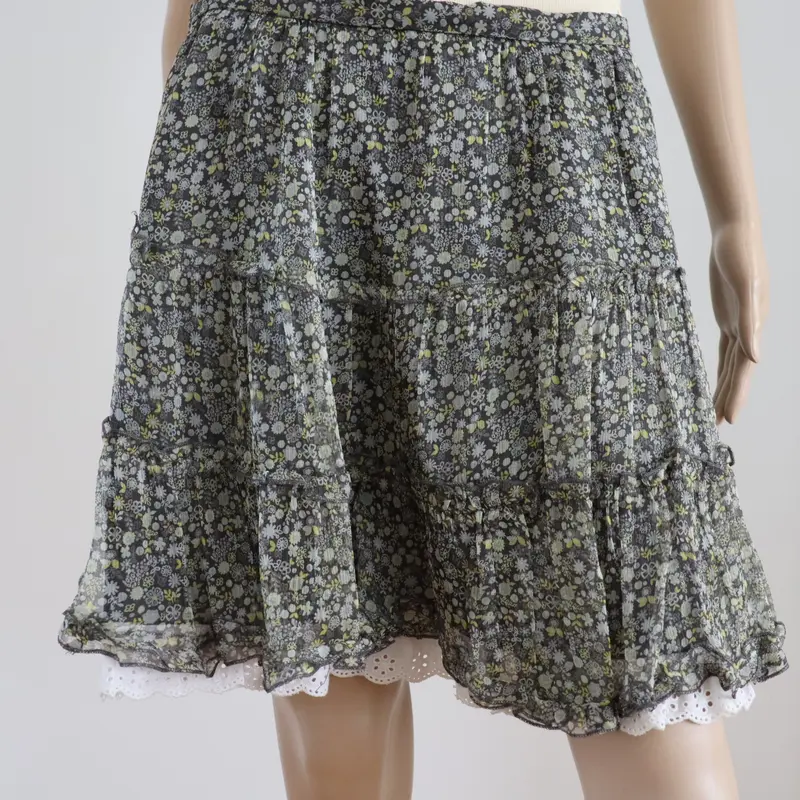 Falda corta estampada flores Pedro del Hierro