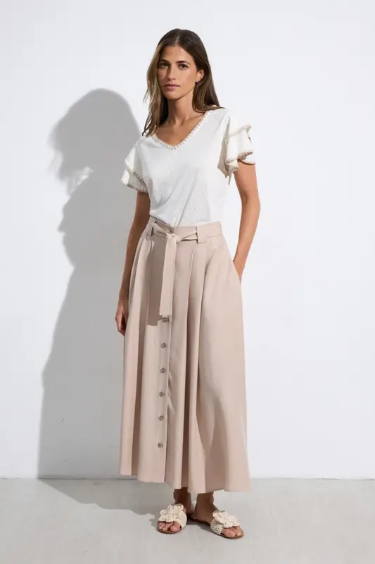 Falda Iara Beige