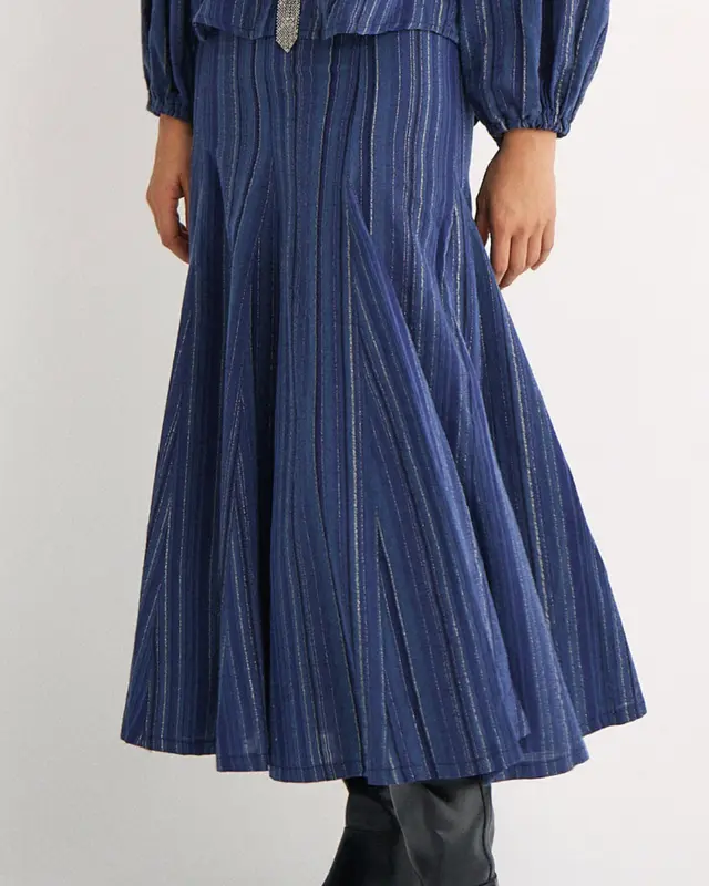Falda Leslie Blue Stripes