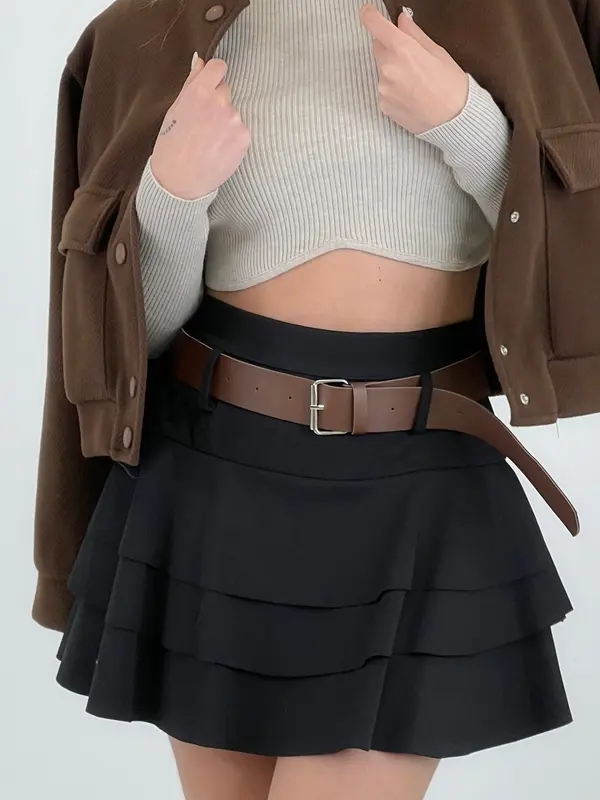 Falda pantalón volantes
