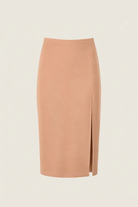 Falda Tubo Beige
