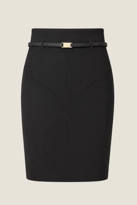 Falda Tubo Talle Alto