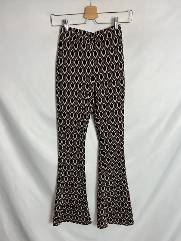 FBSISTER. Pantalón elástico estampado. T XS