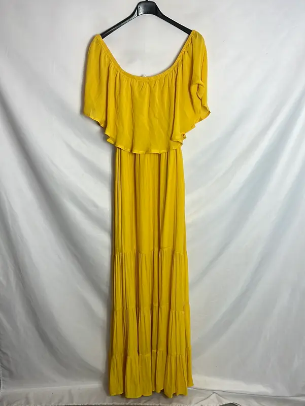 FOREVER 21. Vestido largo vaporoso. T M