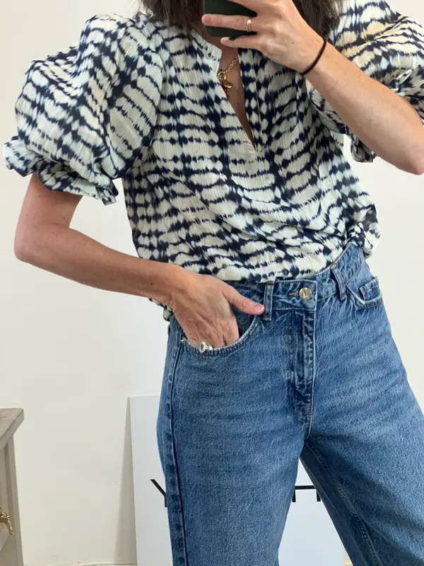 FRAMBUÁ. Blusa tie dye mangas T.m