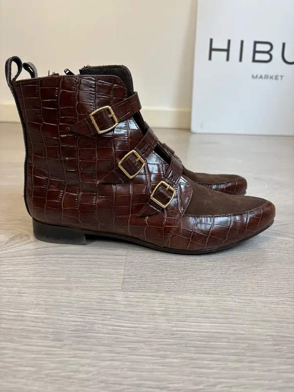 FRAMBUÁ. Botines piel hebillas. T 41