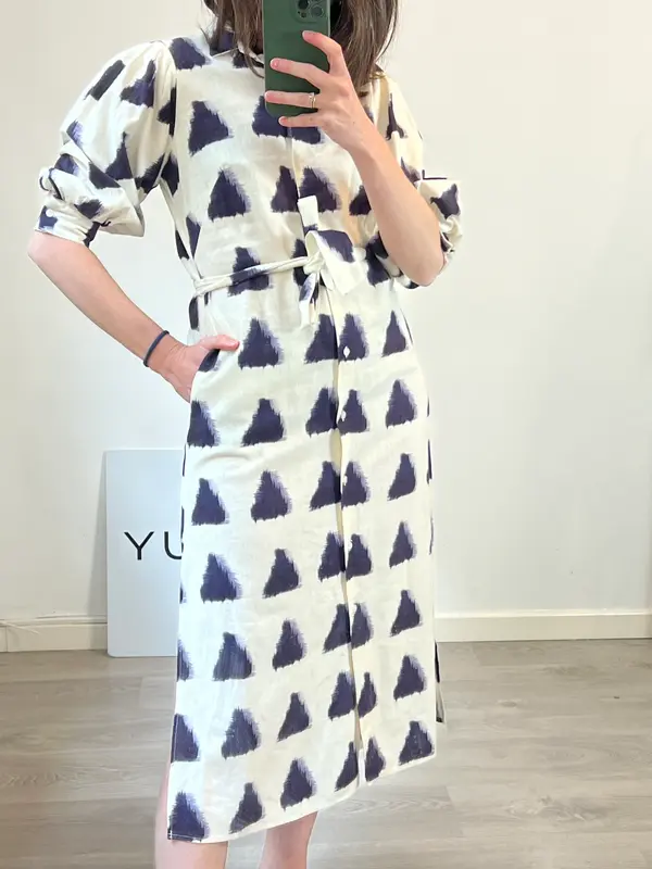 FRAMBUÁ. Vestido camisero con lino  T.s