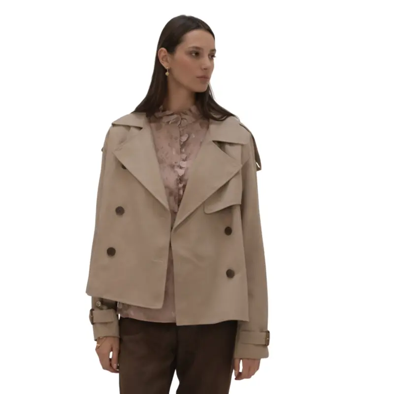 GABARDINA CORTA Camel