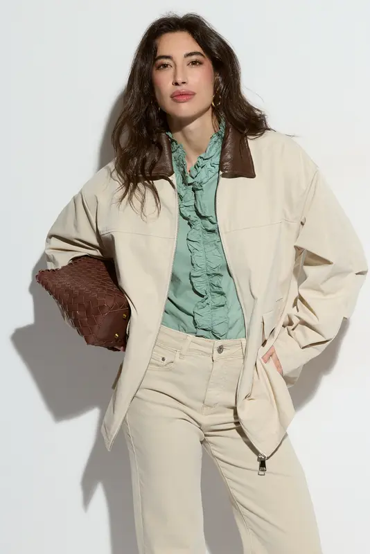 Gabardina Oversize Beige
